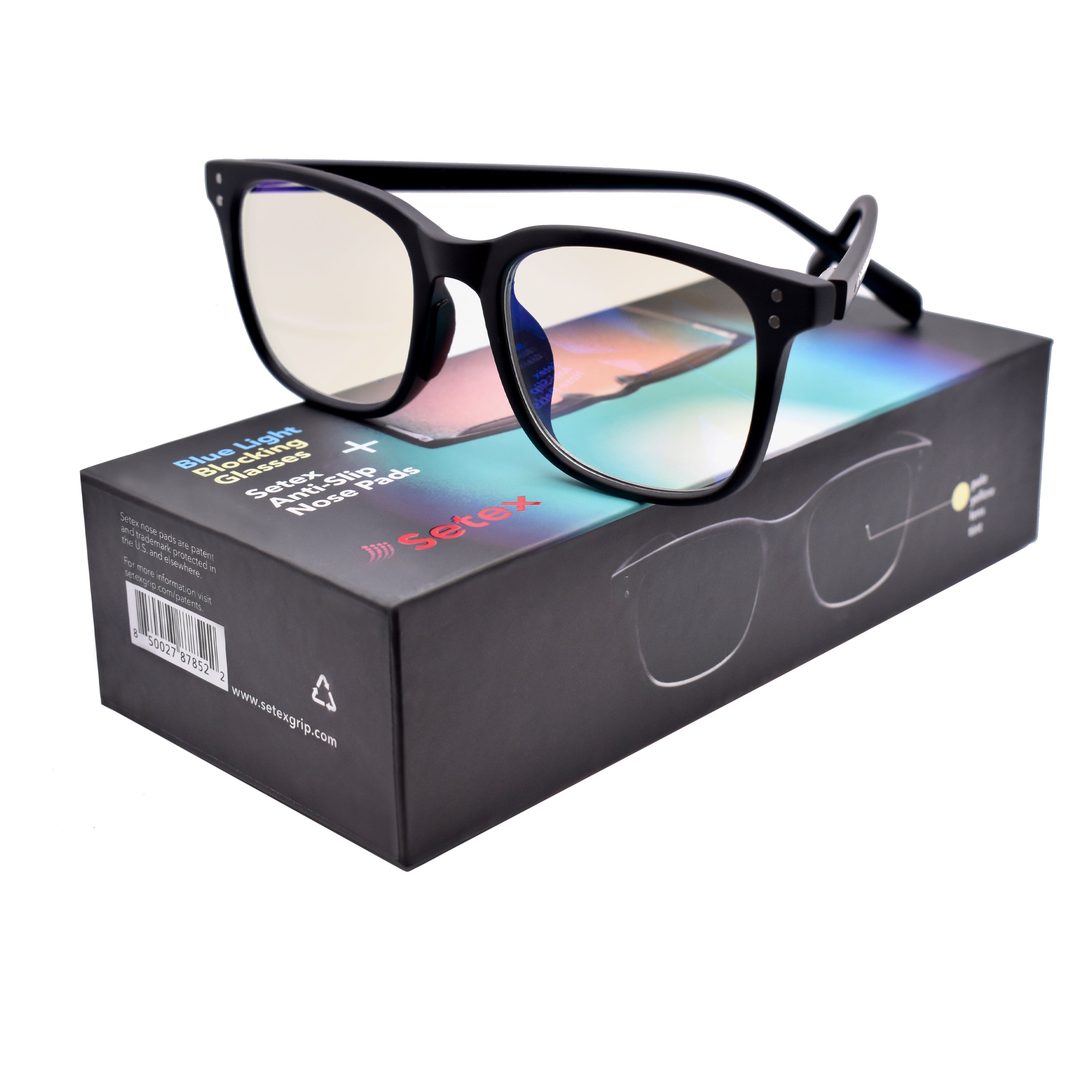 Large Square Frame Sunglasses, With Anti-stress Glasses Case